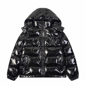 Shiny puffer jacket 🖤