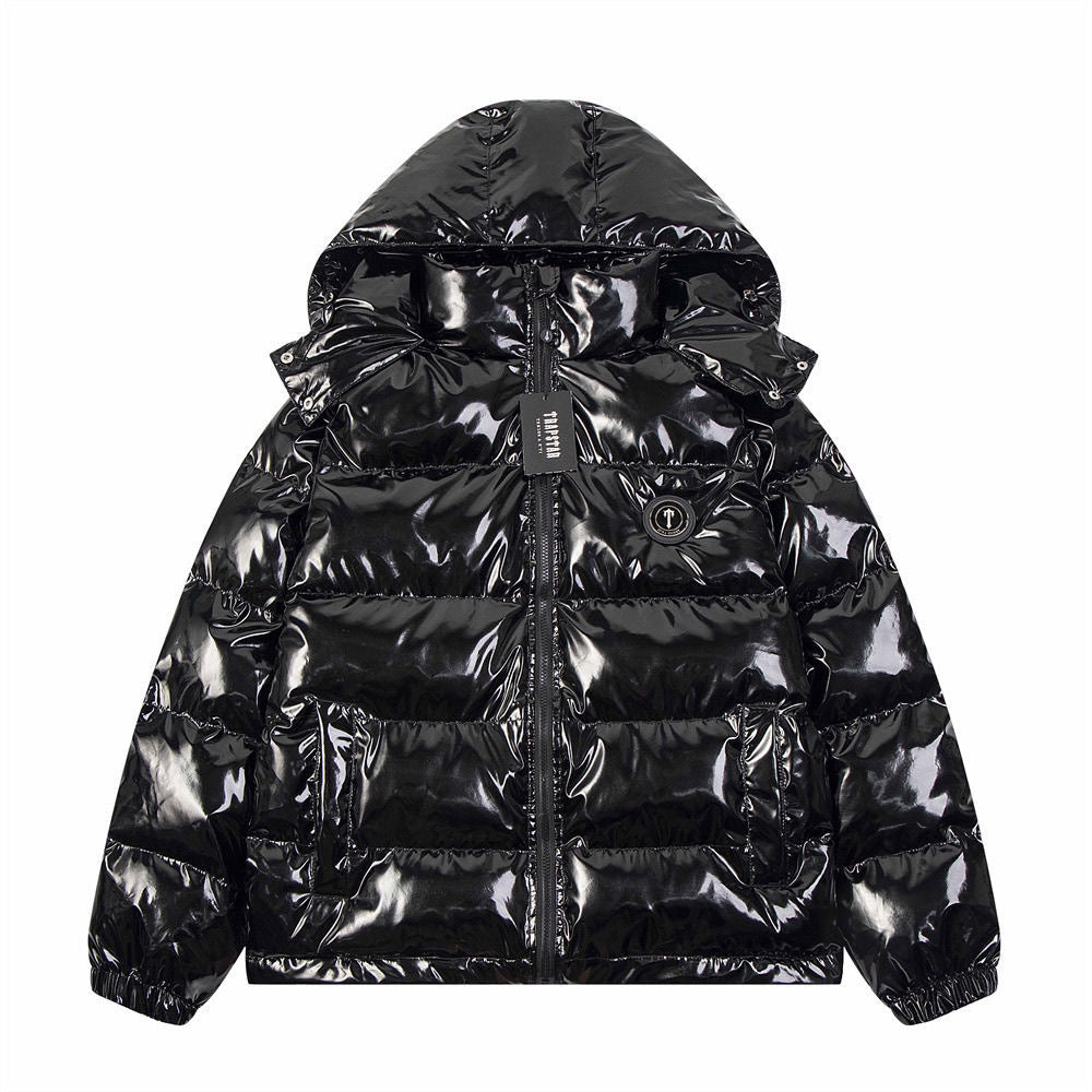 Shiny puffer jacket 🖤