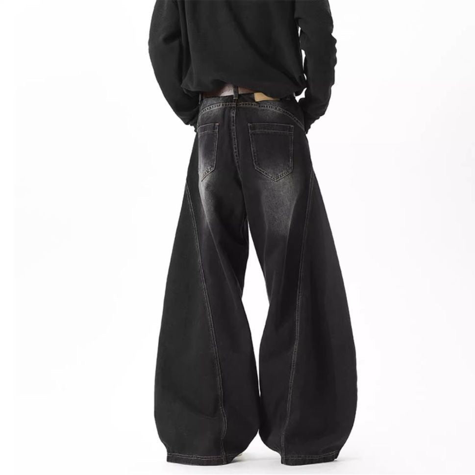 American Retro Washed Jeans – Streetwear Essential